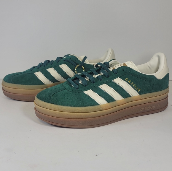 Adidas Women’s Size Gazelle Bold Originals Green Gum IF7160 Shoes Sneakers - Picture 2 of 10